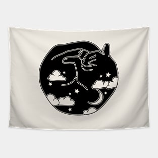 Night Cat Tapestry