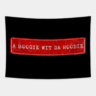 vintage retro plate A Boogie Wit Da Hoodie Tapestry