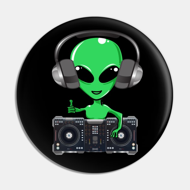 funny green dj alien Pin by Fresh aus