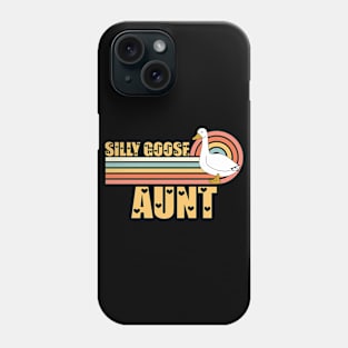 Vintage Retro Sunset Silly Goose Aunt Phone Case