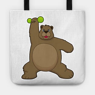 Bear with Dumbbell at Yoga Fitness Tote