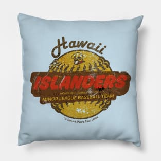 Defunct Hawaii Islanders Baseball Distressed Pillow