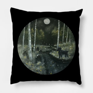 Midnight on Christmas Pillow