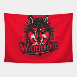 Warrior Wolf Tapestry