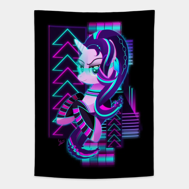 Synthwave Starlight Glimmer Tapestry by Ilona's Store