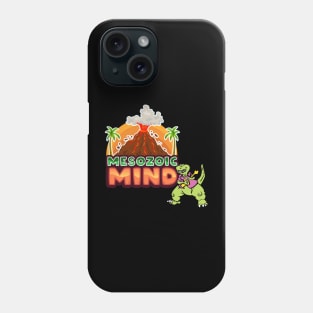 T-Rex Rocks Guitar! - Mesozoic Mind Phone Case