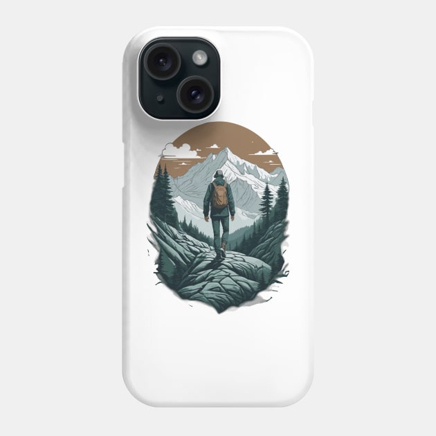 Hiking to the top Phone Case by TheAlmighty1