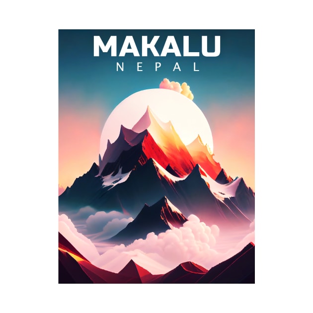 Makalu Mountain, Nepal by KohorArt