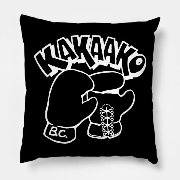 OG Kaka'ako Boxing Club Design - White Pillow by Kaka'ako Boxing Club
