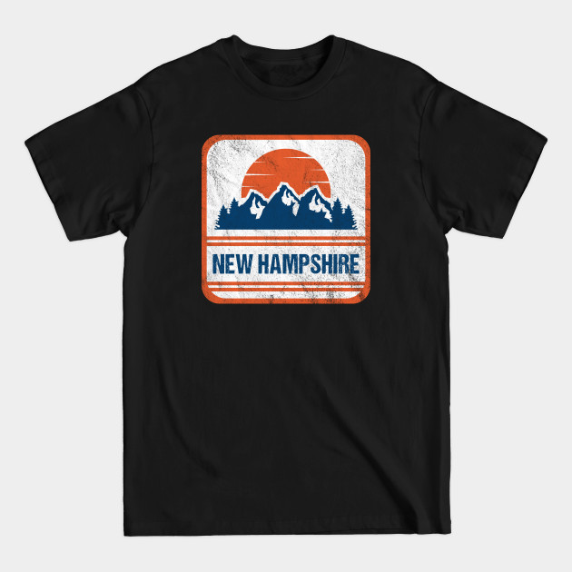 Disover Retro Vintage New Hampshire USA Mountain Gift for Men - New Hampshire - T-Shirt