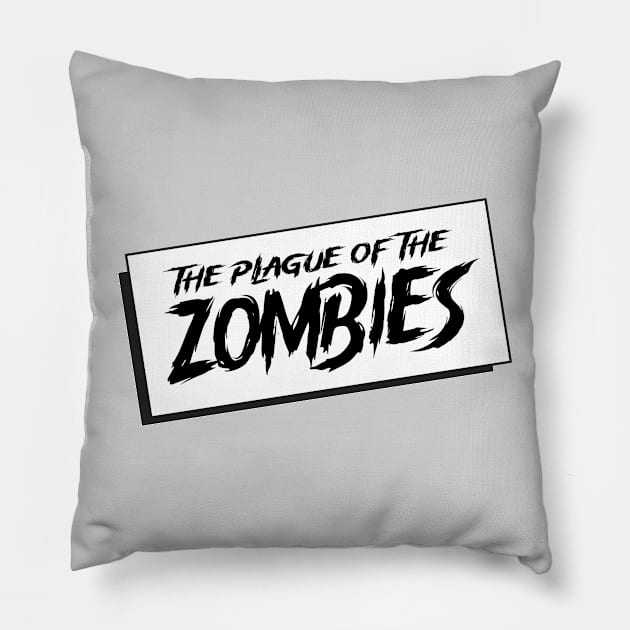 The plague Of Zombies - Poster sign. Pillow by SimonSay