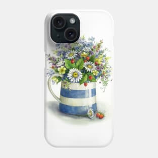 Jugful with chamomile and berries Phone Case