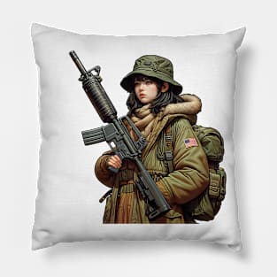 Tactical Girl Pillow