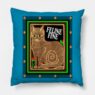 CUTE RUSSIAN CAT FEELING FINE Pillow