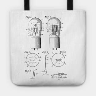 Vacuum Tube Vintage Patent Hand Drawing Tote