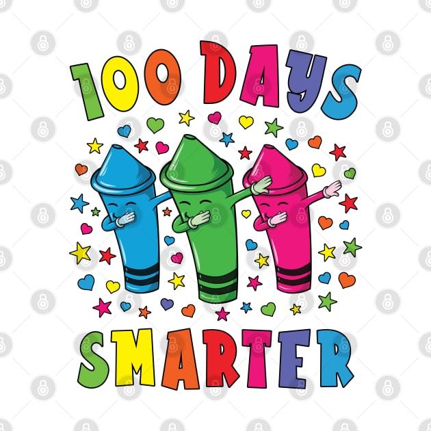 100 Days Smarter 100 Days Of School Dabbing Crayons by silentsoularts