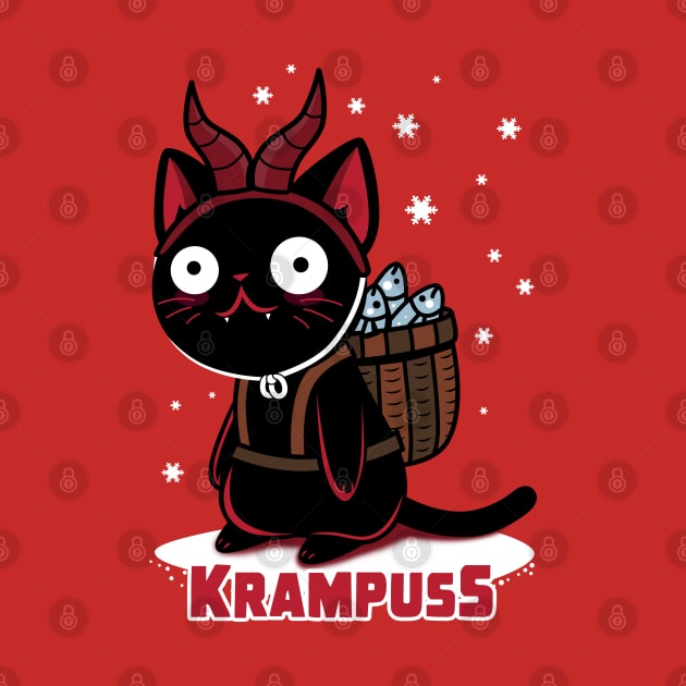 Krampuss Funny Cute Kawaii Christmas Krampus Cat by BoggsNicolas