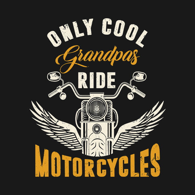 Grandpa Motorcycle Gift for Biker by funkyteesfunny