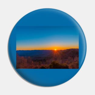 Sunset over North Georgia Mountains Pin