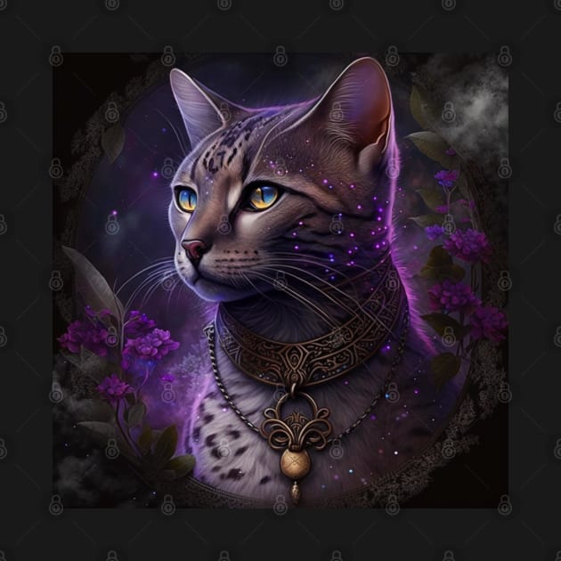 Shimmering Bengal Cat by Enchanted Reverie