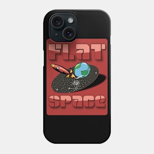 Flat Space Universe Rocket Birthday Gift Phone Case