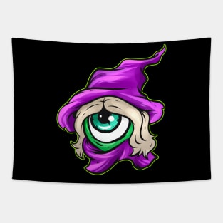 One Eyed Beholder Monster Witch Hat Costume Halloween Tapestry