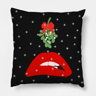 Rocky Horror Lips w/Mistletoe Pillow