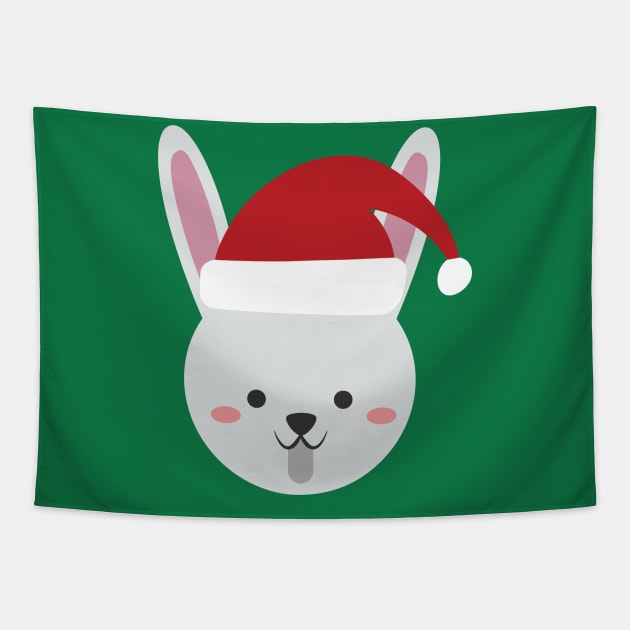 Cute Animal Cute Rabbit Christmas Outfit Costumes Gift Tapestry by Freid