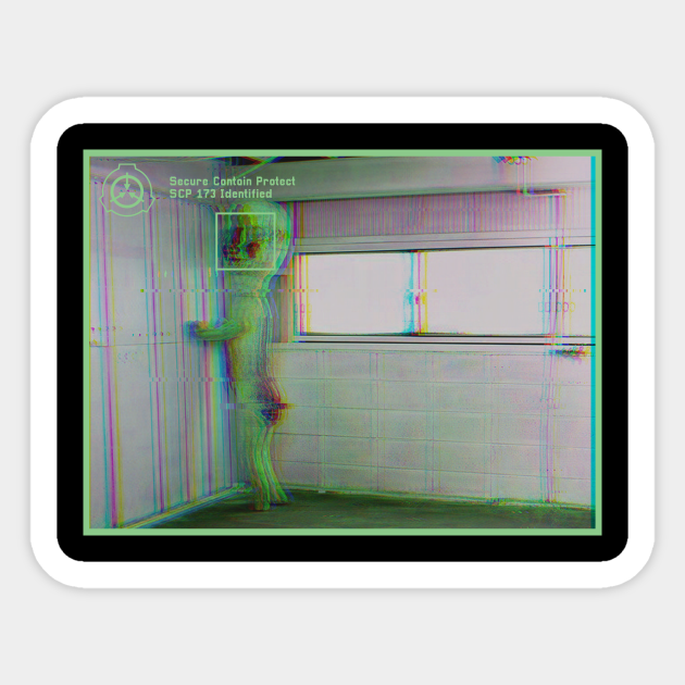 Scp 173 Statue Peanut Containment Breach Scp Sticker Teepublic Scp 173 Statue Peanut Containment Breach Scp Sticker Teepublic