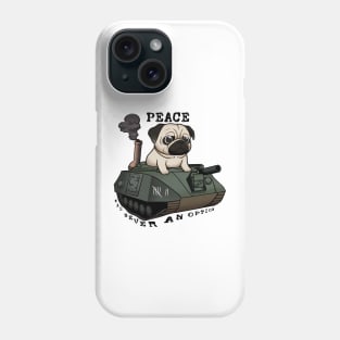 Pug in the Battle Zone: The War Tank-Pug Rises! Phone Case