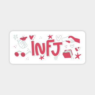 INFJ The Advocate Myers-Briggs Personality MBTI by Kelly Design Company Magnet