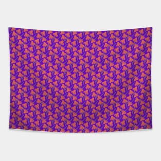 Wildflowers (salmon and purple) Tapestry