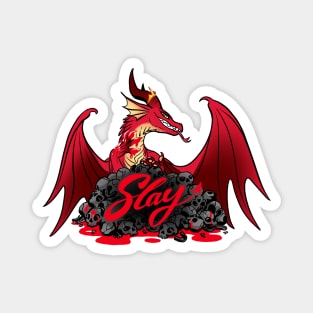 Slay Queen Red Dragon Magnet