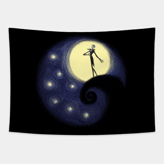 Starry Nightmare Tapestry by xMorfina