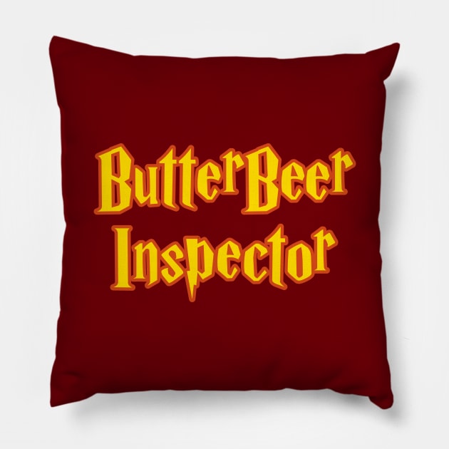 Beer of Butter Inspector  Inspector Pillow by Roufxis