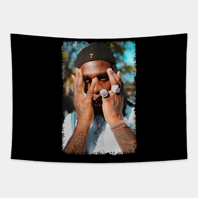 Burna Boy Big 7 Tapestry by mayamaternity