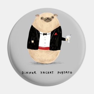 Dinner Jacket Pugtato Pin