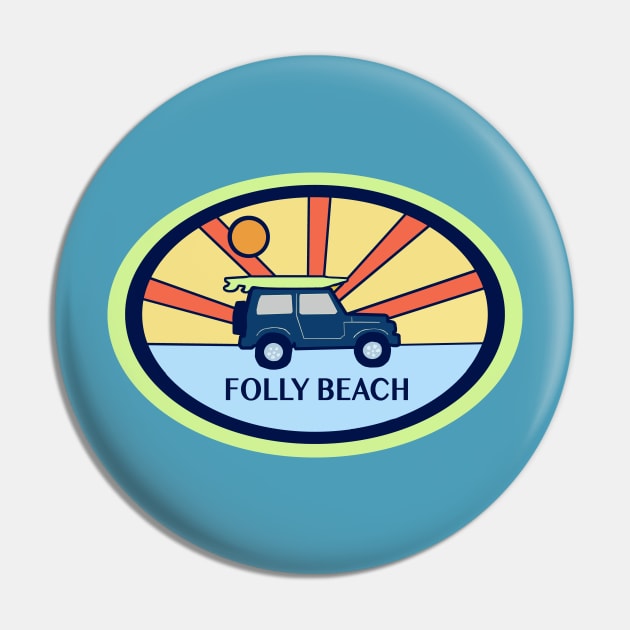 Folly Beach Pin by Trent Tides