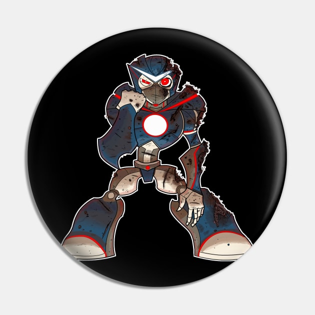 Go Robo Now Battle Damage Pin by GoRoboNow