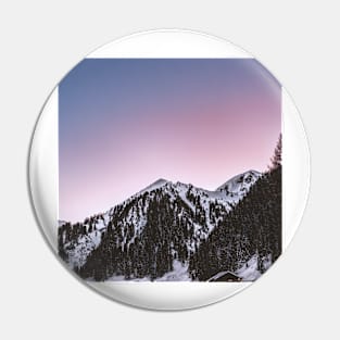 Mountain Snow Pin