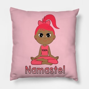 Yoga Girl: Namaste! Pillow