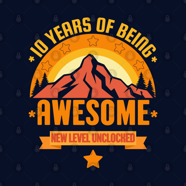 10 Years of Being Awesome Birthday by Souls.Print