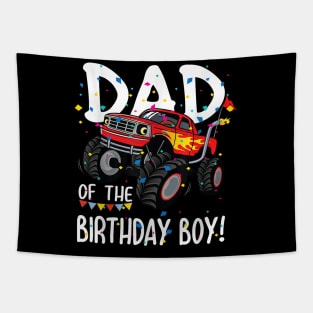 Monster Truck Party Dad Of Birthday Boy Tapestry