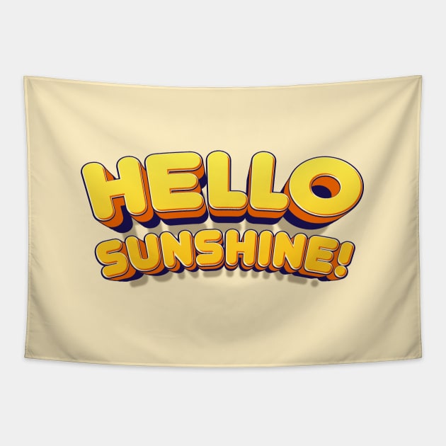 Hello Sunshine! Tapestry by MiaouStudio