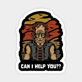Halloween Frankenstein Monster Can I Help You?? Magnet