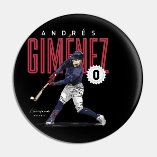 Andres Gimenez Cleveland Card Pin