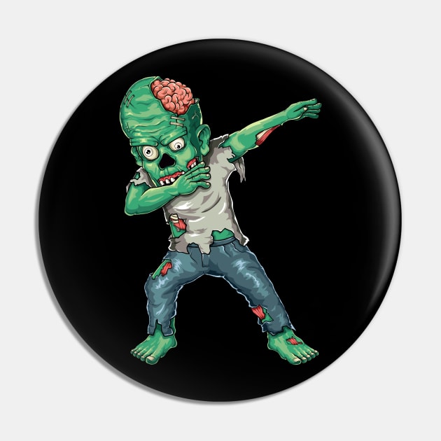 Zombie Dabbing - Cool Funny Halloween Gift Pin by DnB