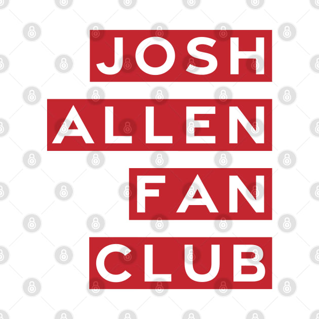 Disover Josh Allen Fan Club (Red) - Josh Allen - T-Shirt