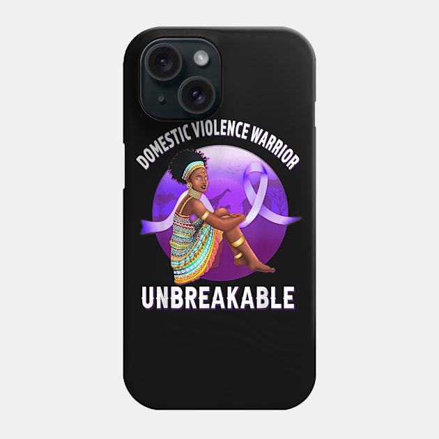 domestic violence warrior unbreakable Phone Case by sevalyilmazardal