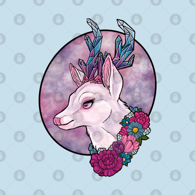 Crystal Deer by Luckyponytattoo